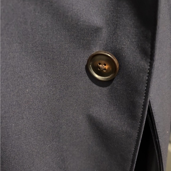 Suit Supply Navy Mens Trench Coat - Picture 4 of 8